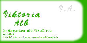 viktoria alb business card